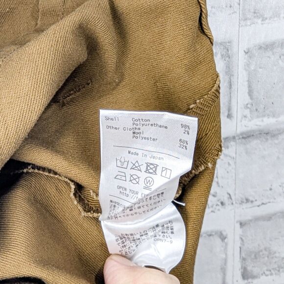 F/CE Made in Japan Men's Carpenter Pants in Khaki Brown Size Medium - Picture 11 of 11